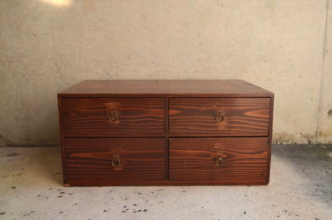 江戸末期　時代　引き出し　小箪笥　チェスト　木製　家具　骨董品　アンティーク