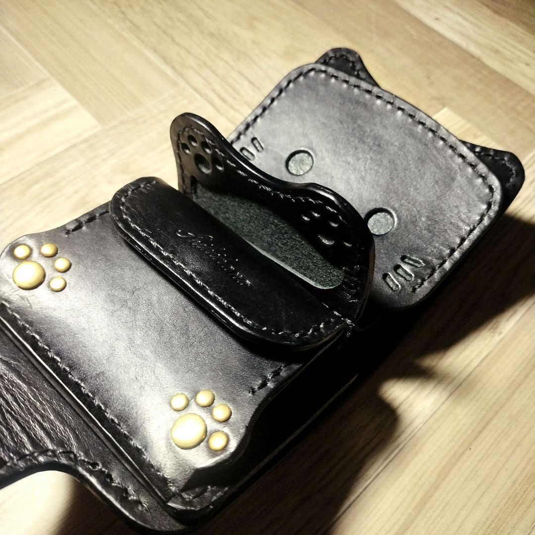 【ハンドメイド】猫のバイカーズウォレット　財布