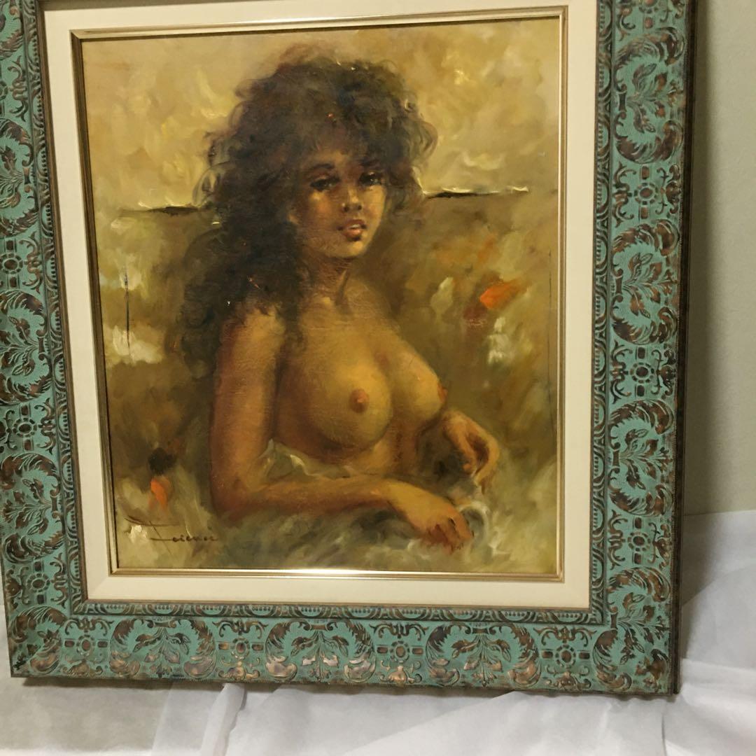 ヨーロッパ絵画油絵厚塗り裸婦