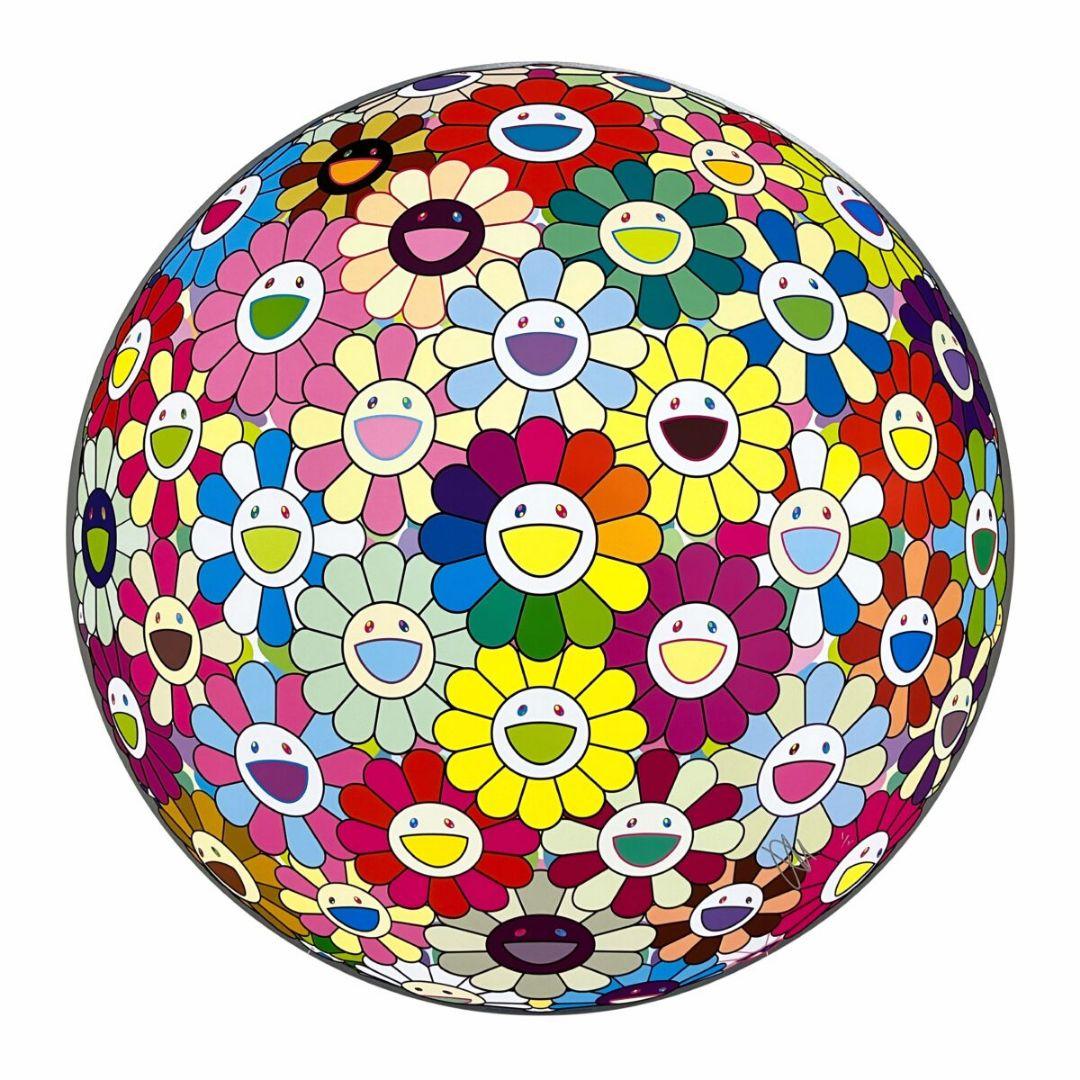 村上隆　マルチバース、フラワー　ポスター