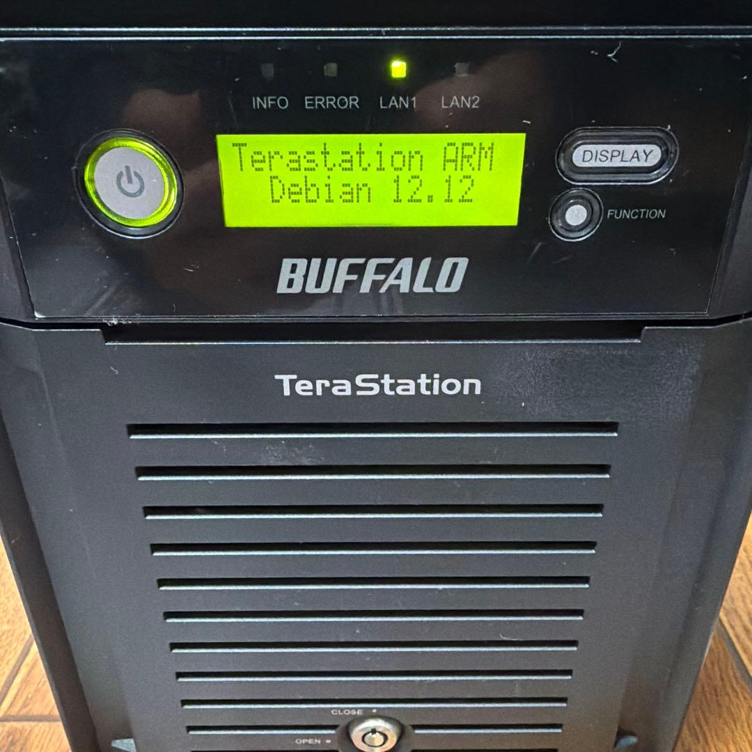 Buffalo TeraStation Debian化 NAS 動作確認済