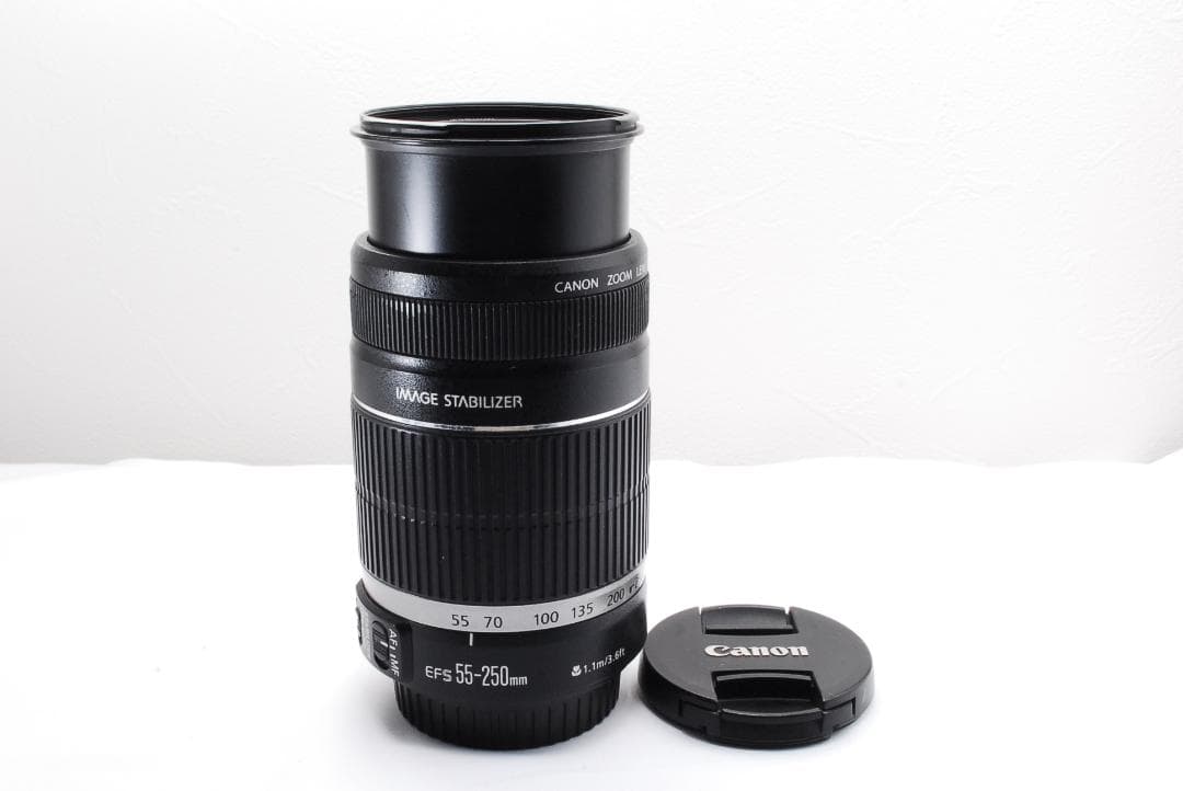 お手軽✨キャノン EF-S 55-250mm IS 手ブレ補正 望遠レンズ