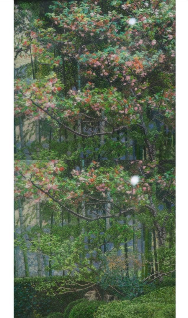 送料無料　優品刺繍額　39×34×4ｃｍ　時代物③