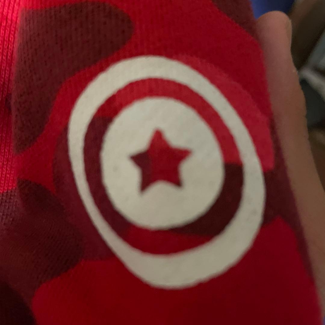 A Bathing Ape 赤迷彩パーカー