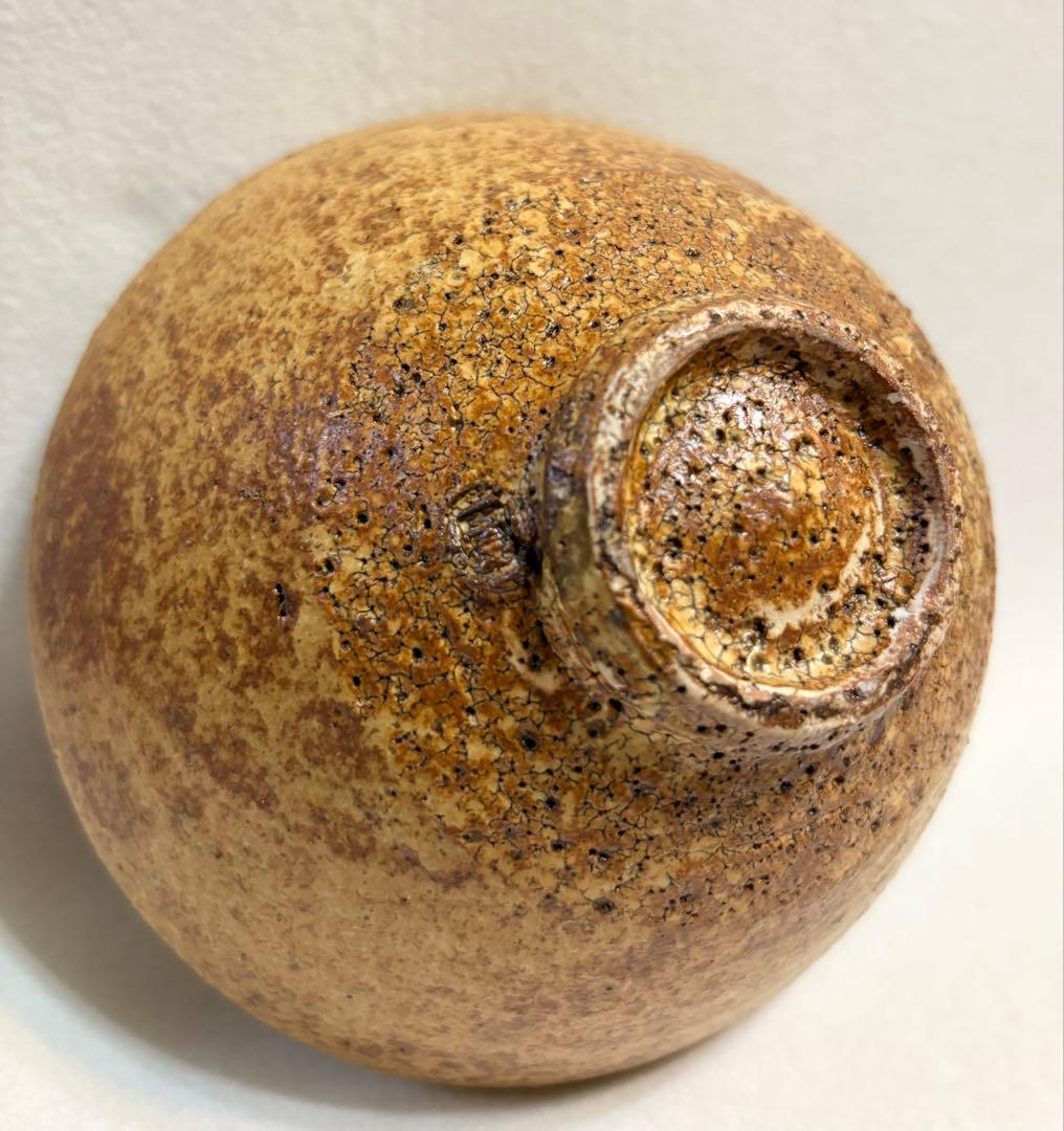 西川實 黄瀬戸 茶碗 木箱 共箱 陶芸 茶道具 師:楠部弥弌 叶光夫