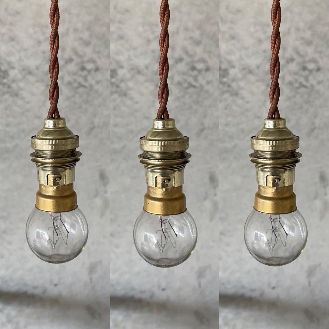 最安値！c-23. 送料無料！フランスアンティーク 3個セット ソケット