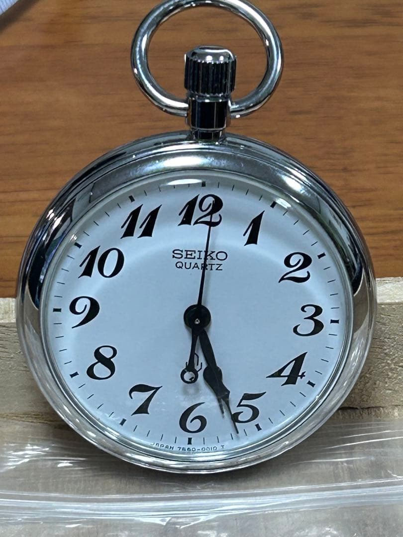 SEIKO セイコー　クォーツ　懐中時計　鉄道時計　稼働品