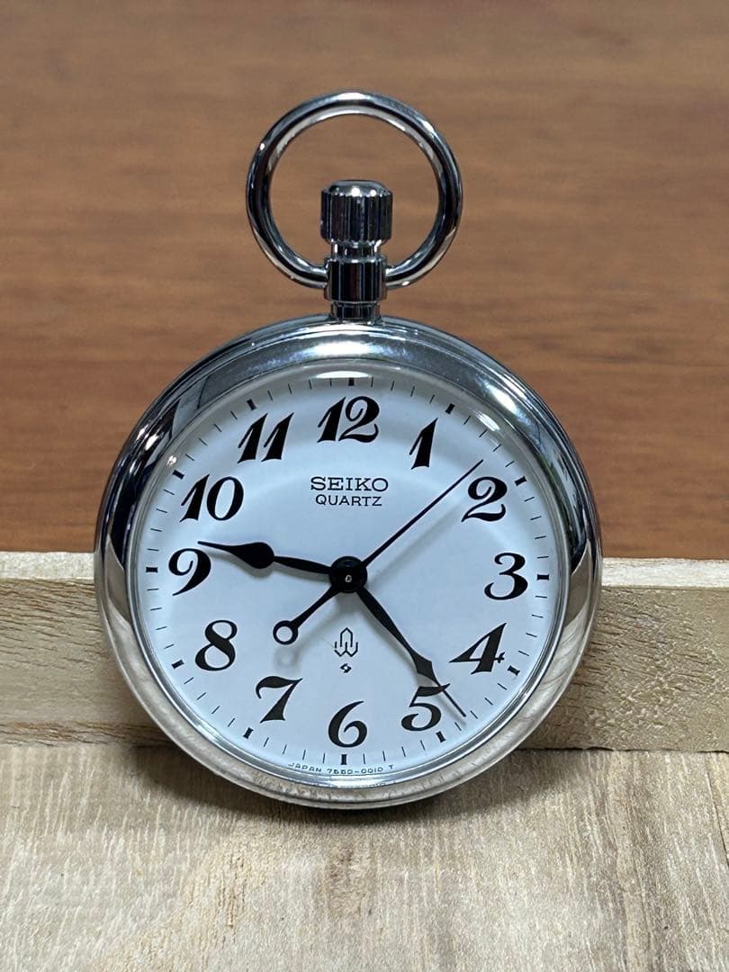 SEIKO セイコー　クォーツ　懐中時計　鉄道時計　稼働品