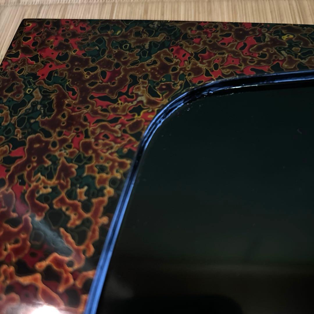 蔵出し！✴︎津軽塗・唐塗長手浅堀盆・卓上盆『おもてなし膳』5膳 ✴︎