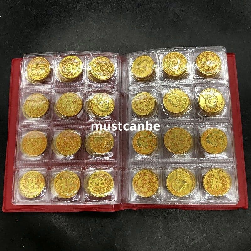 民清二角金貨大セット120枚飾り 装飾品 現代工芸品 置物