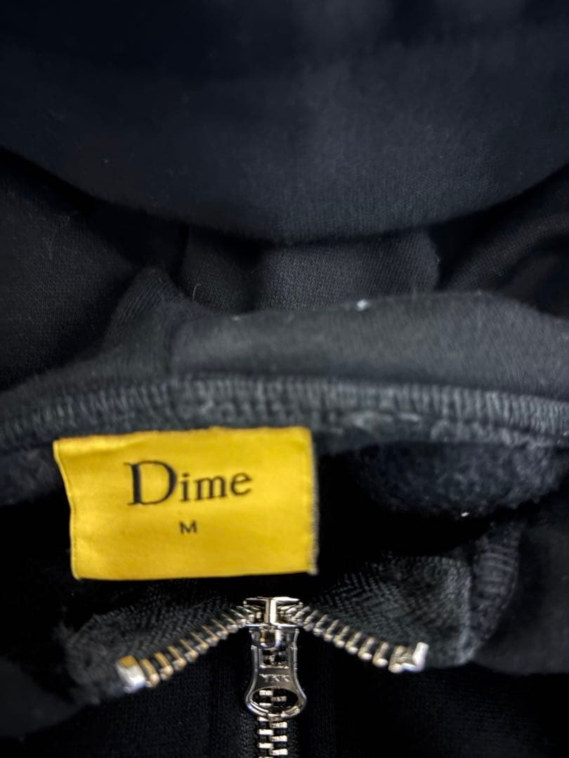 わんこ　Dime ブラック ジップアップパーカー M