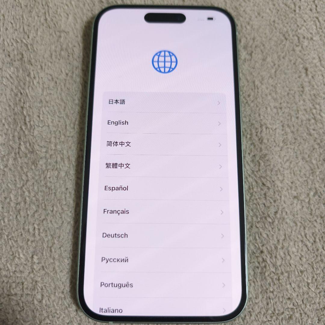iPhone 15 本体　128gb SIMフリー　グリーン