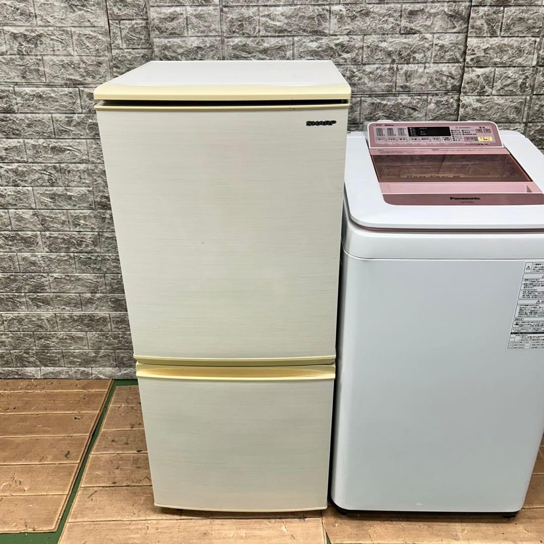 655 SHARP 冷蔵庫　小型　洗濯機　7kg 一人暮らしセット　保証　清掃済