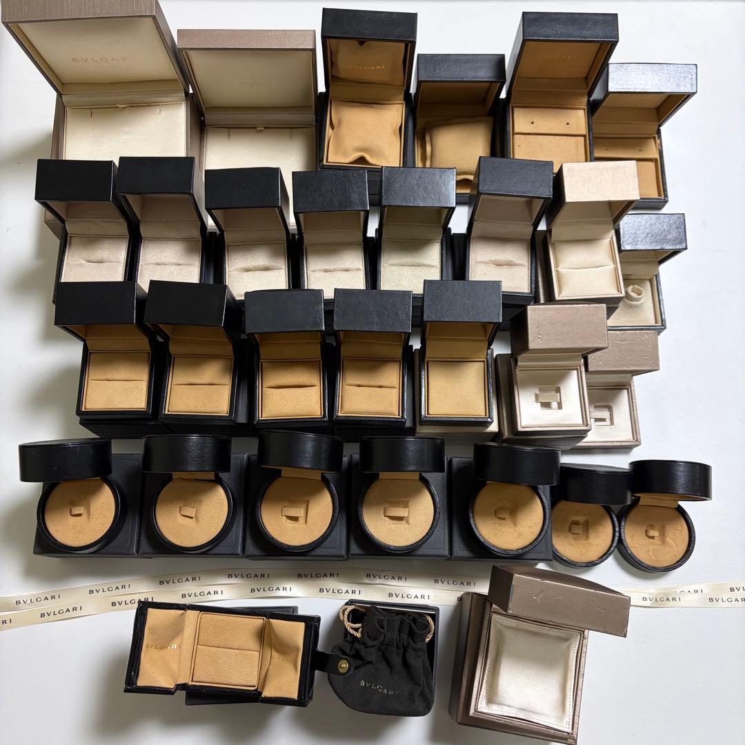 ブルガリ　アクセサリーケース　空箱　31個セット　リングケース　まとめ売り　大量