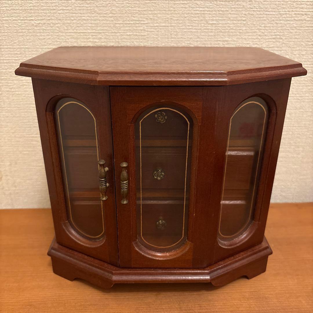 木製アクセサリーケース　小物棚　アンティーク