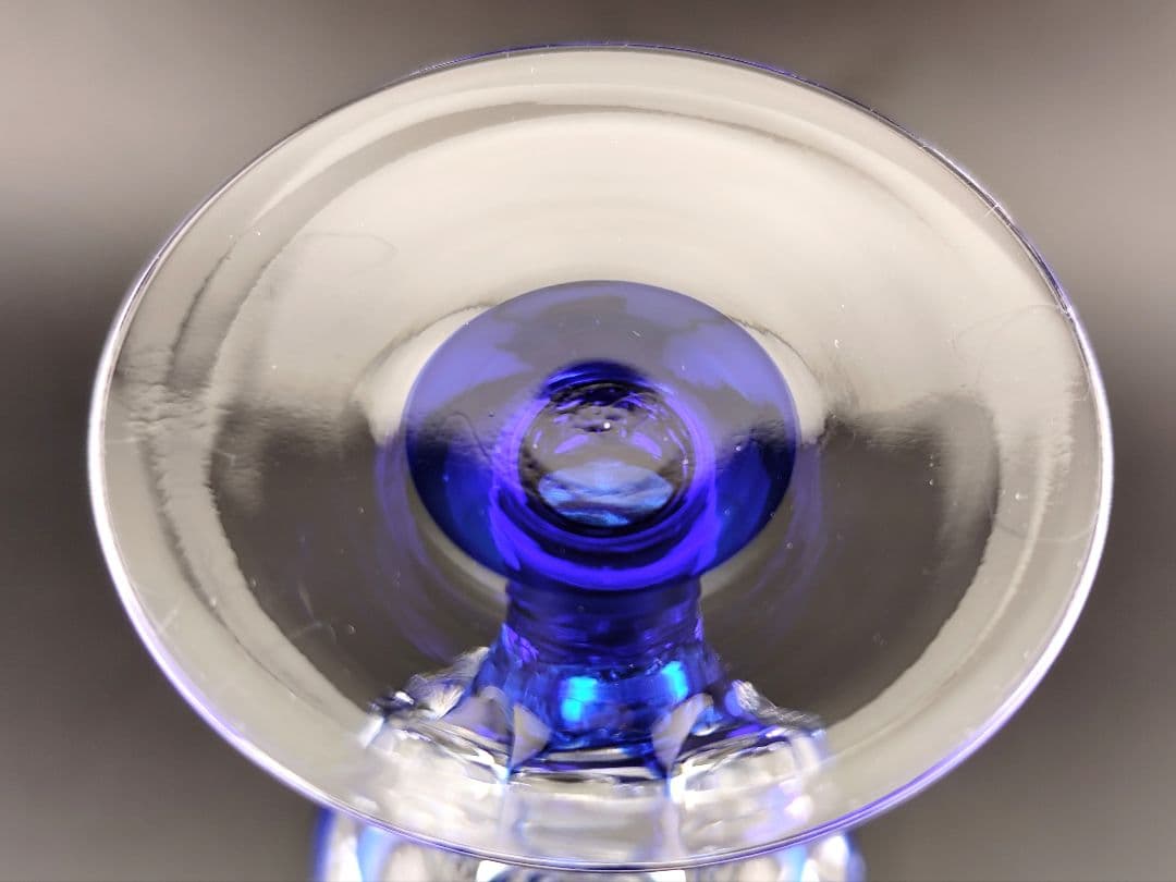 希少品☆江戸切子☆木村泰典 ワイングラス 脚付杯（切子 江戸切子 薩摩切子）