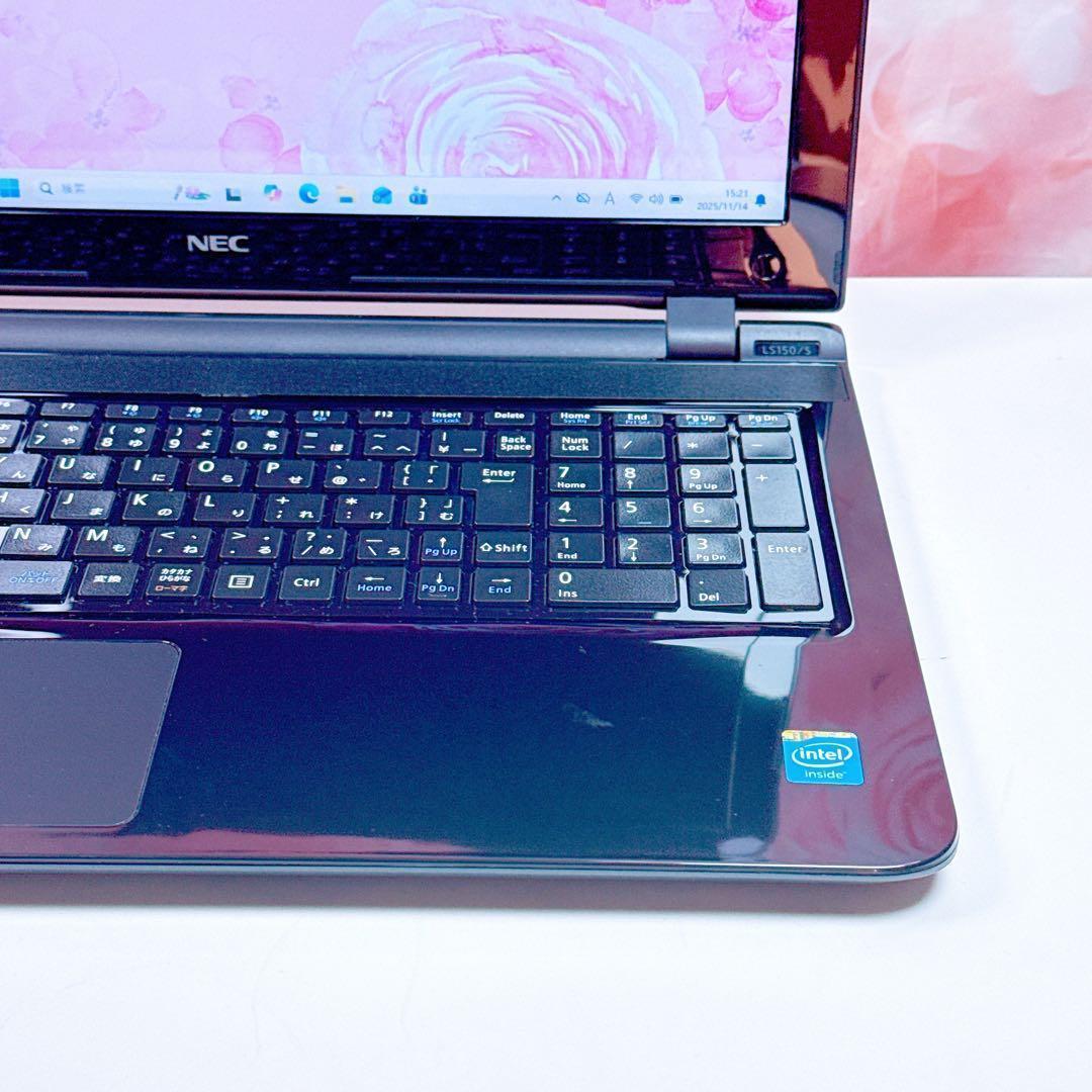 新品爆速SSD✨windows11 薄型ノートパソコン✨オフィス カメラ NEC