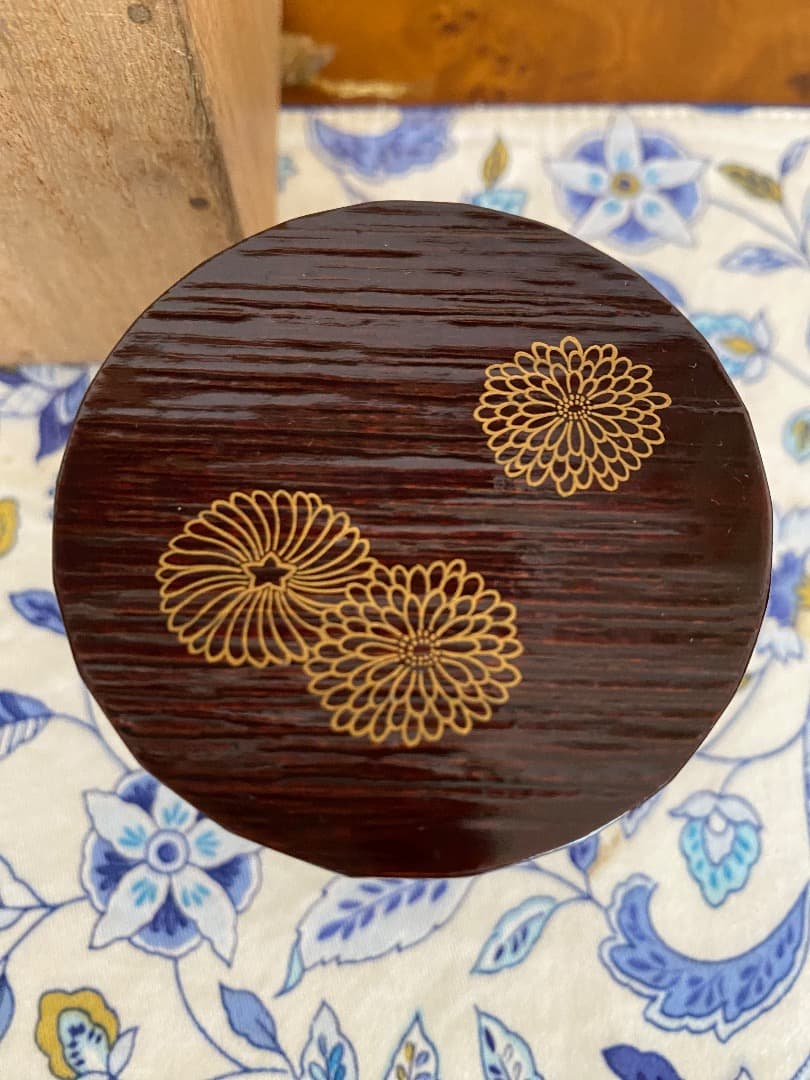 ¥123,000からお値げ中　希少　即中斉判付　指物師　駒沢利斉作　茶桶