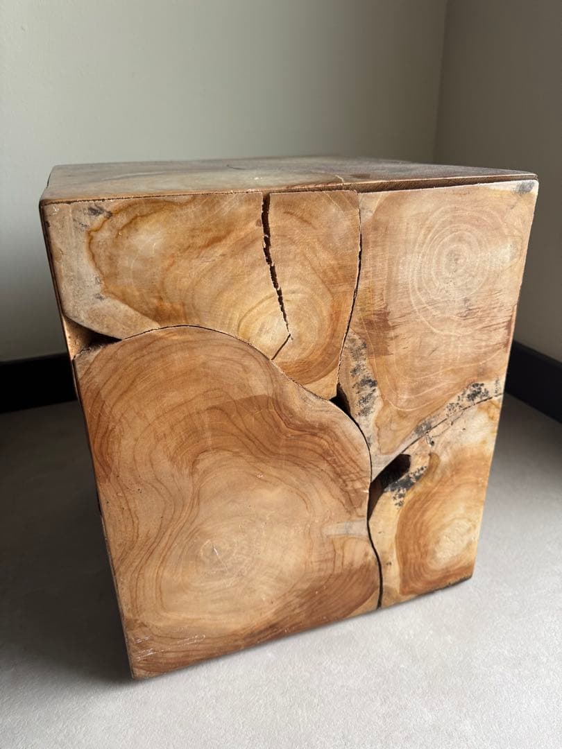 スツール nokta Teak Block Stool