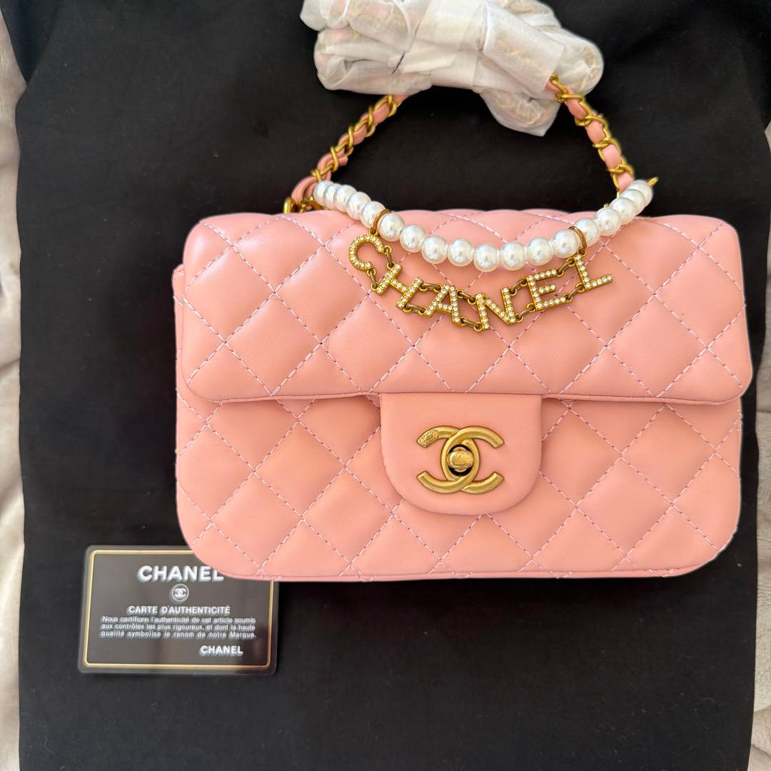 ノベルティー♡CHANEL ピンク キルティング ショルダーバッグ