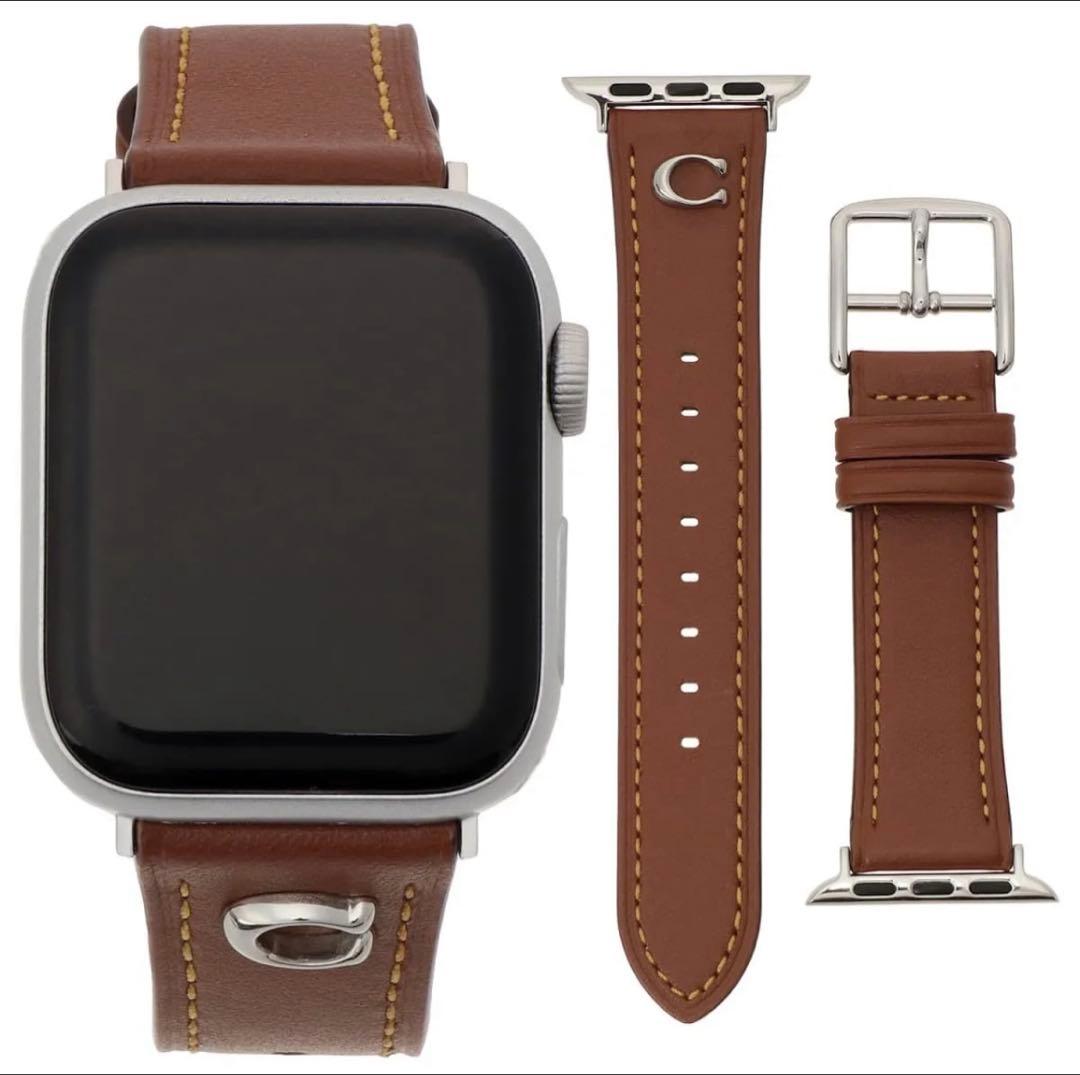 2新品未使用COACH Apple Watch レザー交換バンド