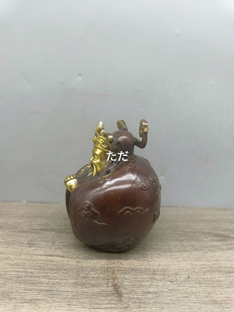 銅制 仏像 如意胖財神 招財納福 装飾品 工芸品 置物