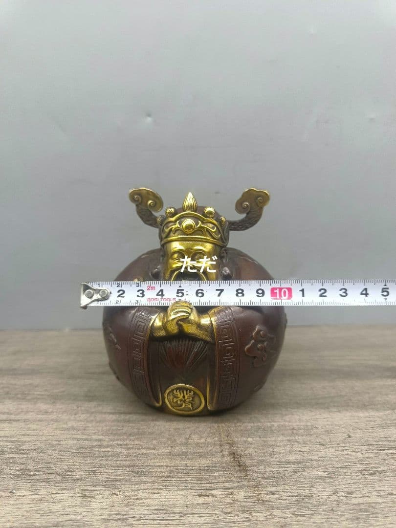 銅制 仏像 如意胖財神 招財納福 装飾品 工芸品 置物