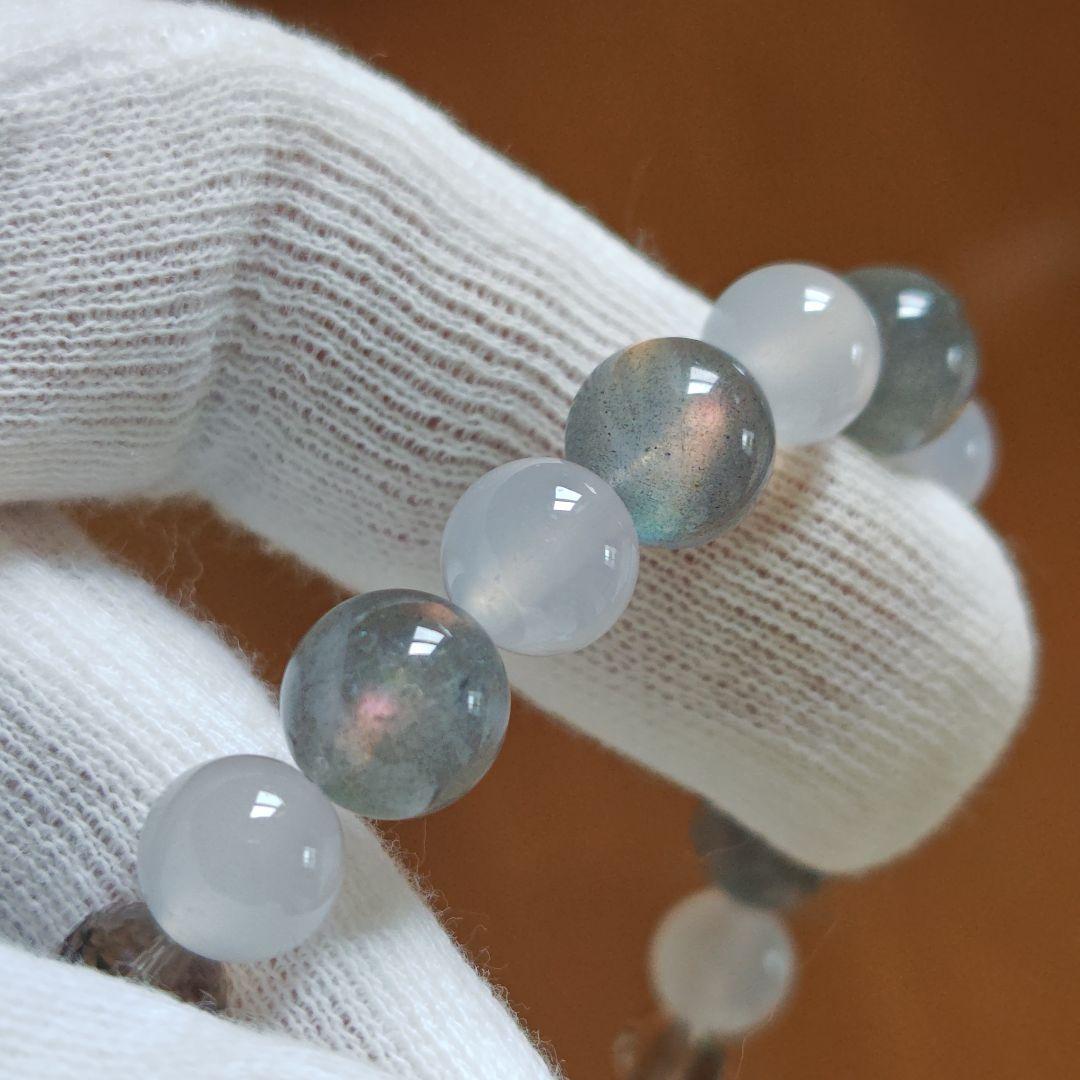 専用です♡レアバイカラー水蓮花天珠、黒蝶貝、白蝶貝、グアテマラ産翡翠、スキャポラ