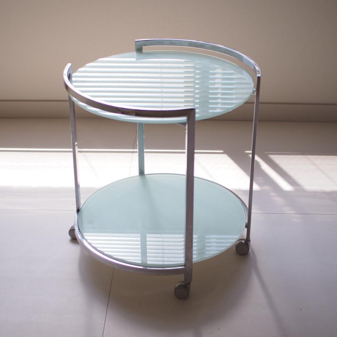 pool table / ガラステーブル 2段 キャスター付