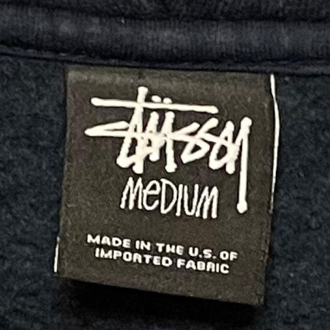 953【入手困難】ステューシー♤ビッグロゴ　希少　パーカー　ワールドツアー　人気