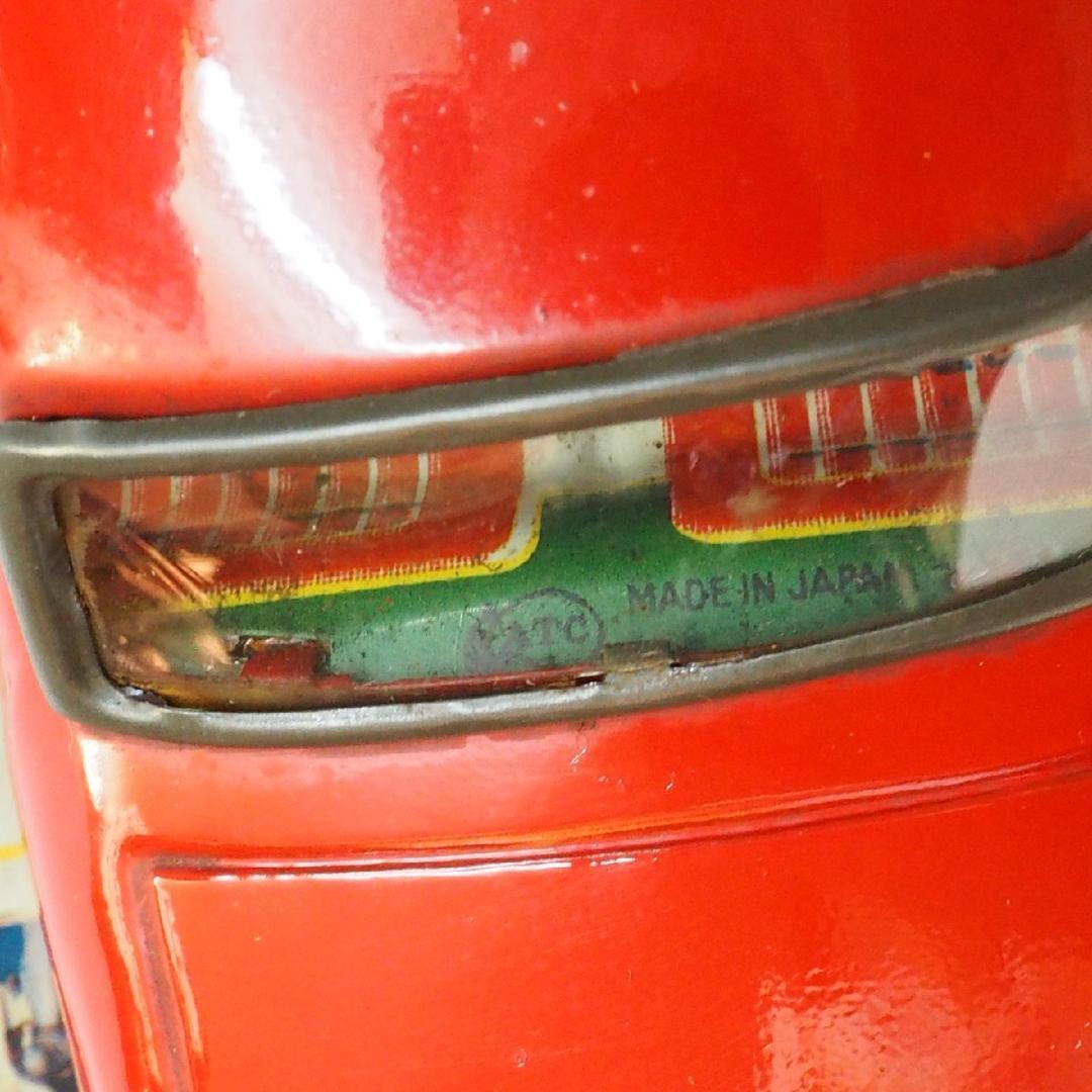 旭玩具【イスズ ベレット赤】ブリキtin toy carミニチュア自動車【箱付】