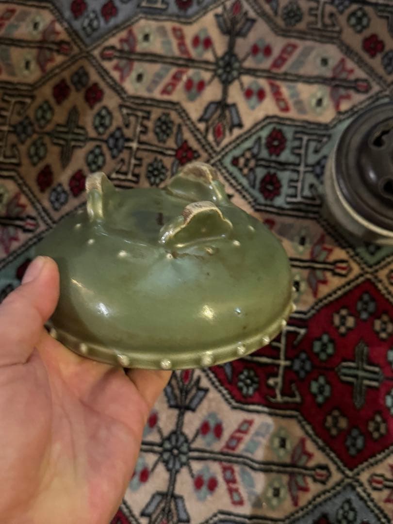 ‼️早速半額→更に半額‼️リサイクルFORT‼️中国の青磁で三つ足香炉‼️