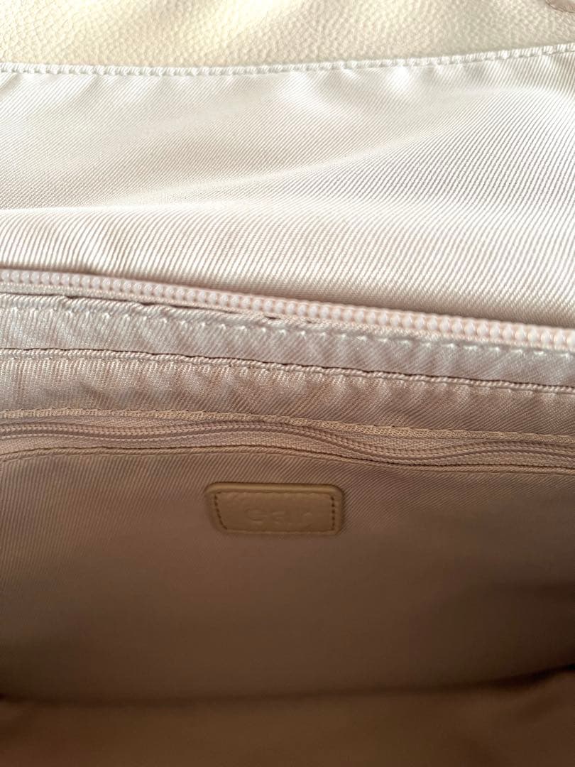 ear PAPILLONNERイアパピヨネ 柄ワイドテープショルダーバッグ 本革