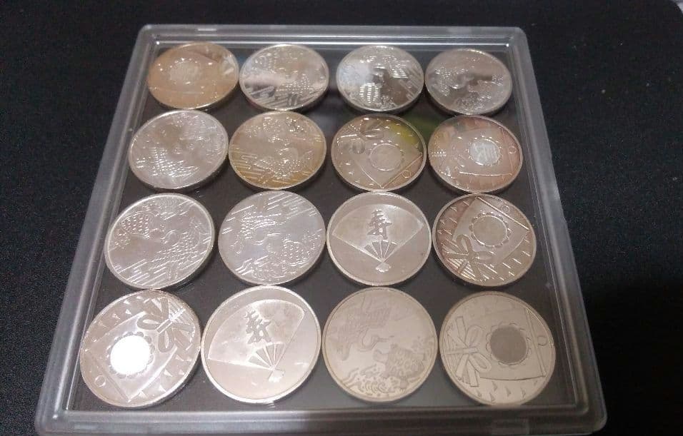 造幣局 貨幣セット出し 銀製銘板 吉×16枚！