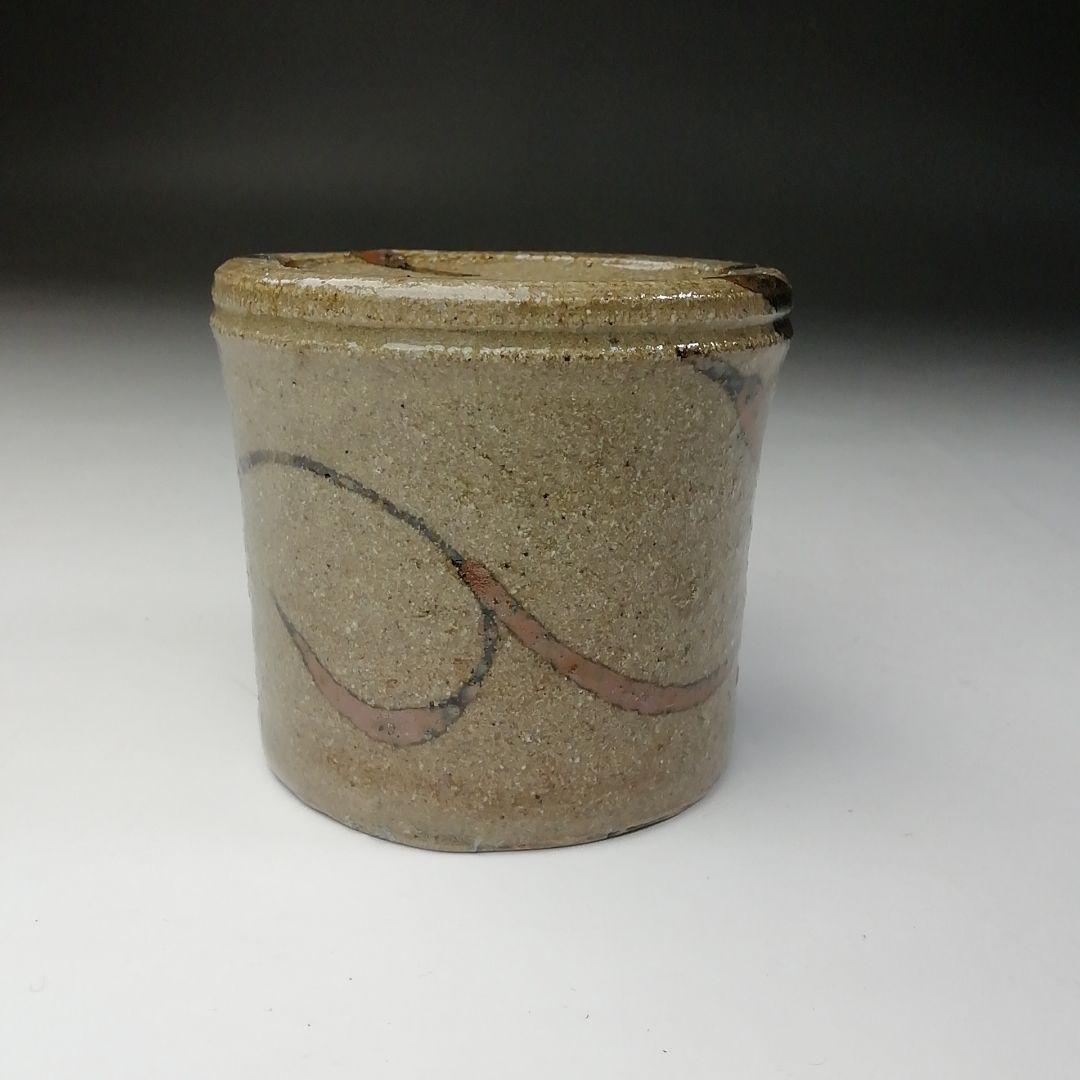 Ｔ６８４　蓋置　『絵唐津　蓋置』『中里重利』　共箱　茶道具