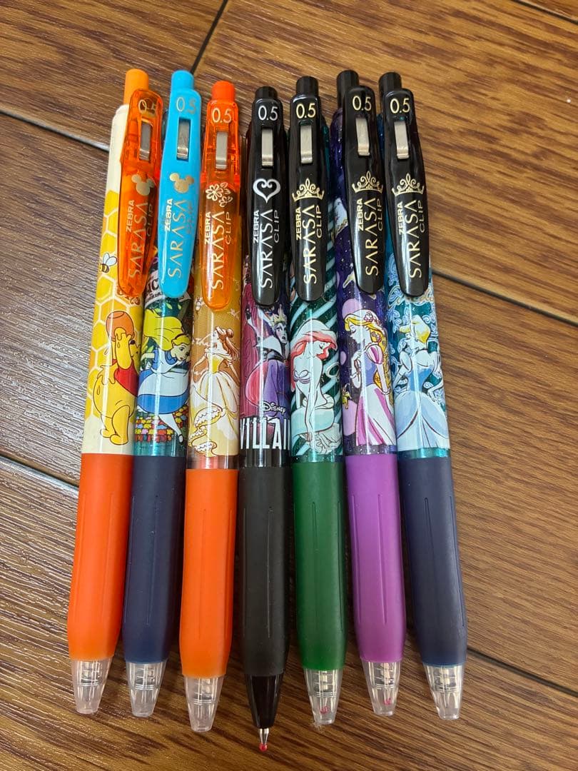サラサ限定ディズニーボールペン7本