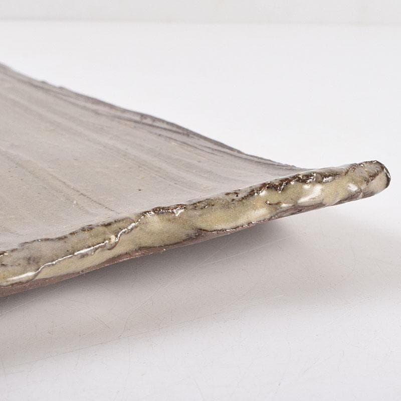 藤野昭作　浮線文　板皿　大皿　共箱　V　R9051H