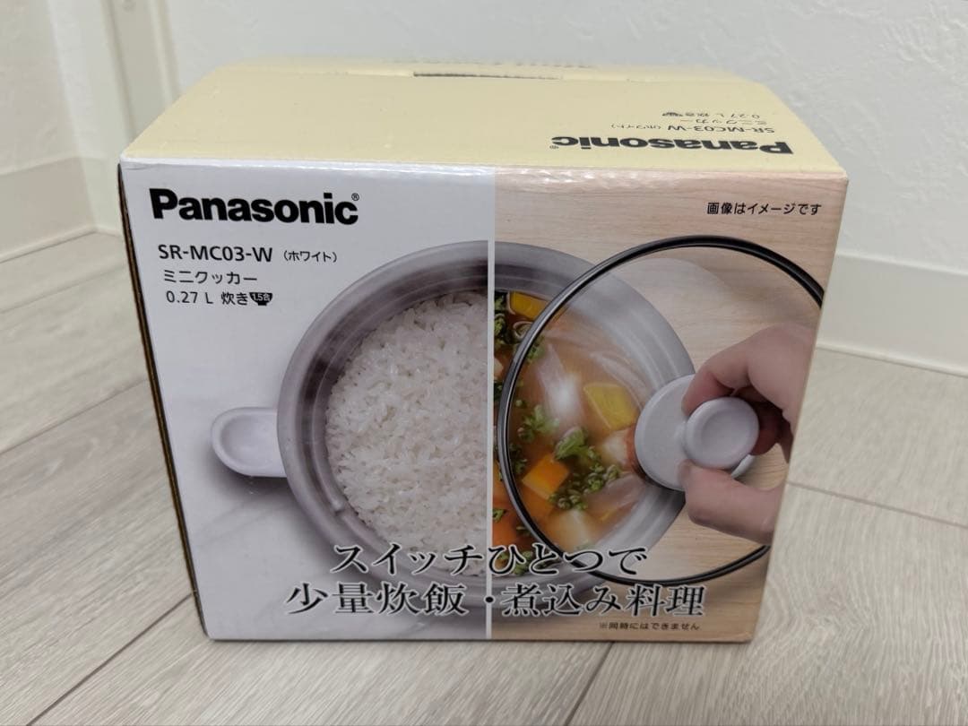 【パナソニック】 炊飯器 1.5合 SR-MC03-W