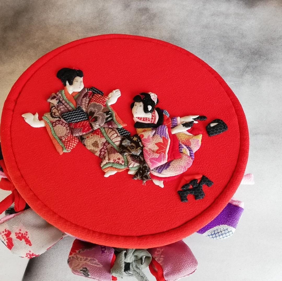 手つなぎ人形袋（細工きんちゃく）