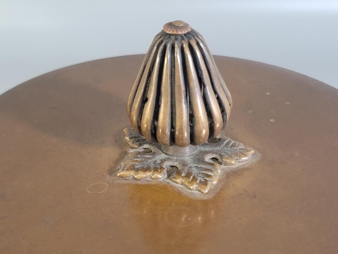 茶道具 菊地紋 筒釜 古作 時代物 DT374