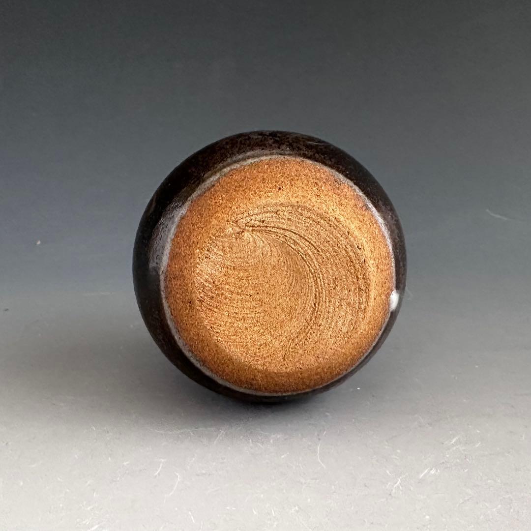 茶道具　茄子茶入　濃茶器　廣州窯　趙小守　共箱　茶会　唐物　稽古　点前