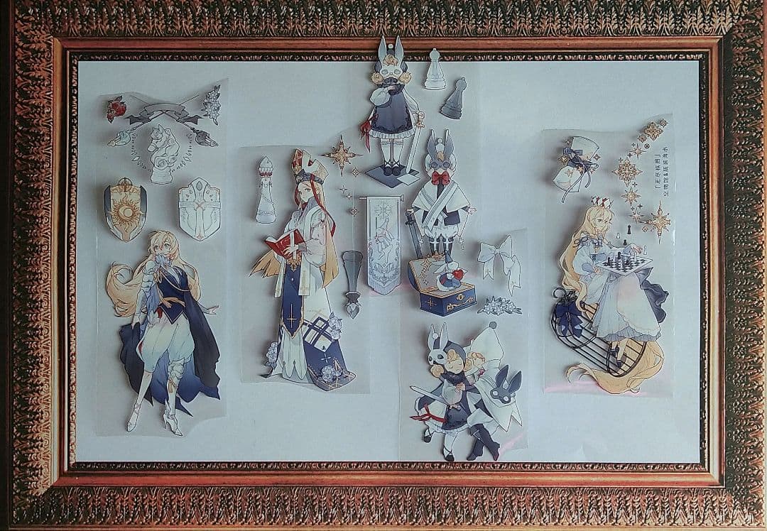 ☆再販☆J14＃无尽棋局(PET) Komos空物館 切り売り海外人物マステ