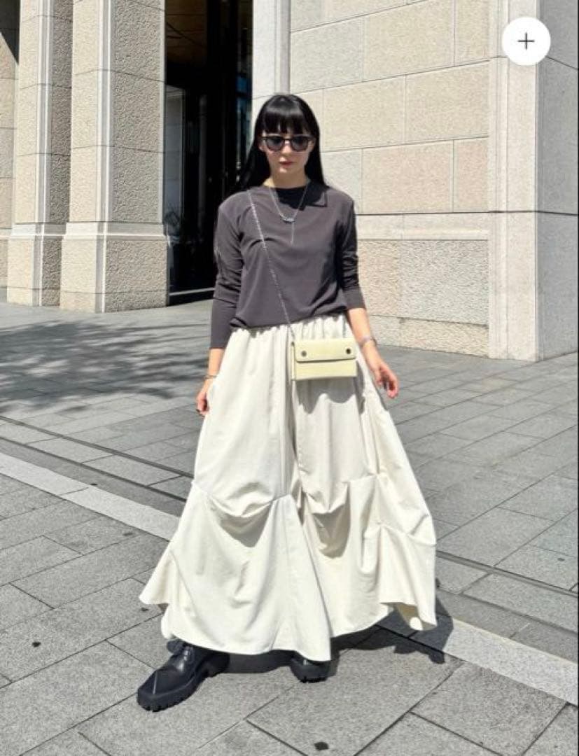 ぞうねこちゃんねる　asymm ピントリックスパンツ　アイボリー　新品未使用