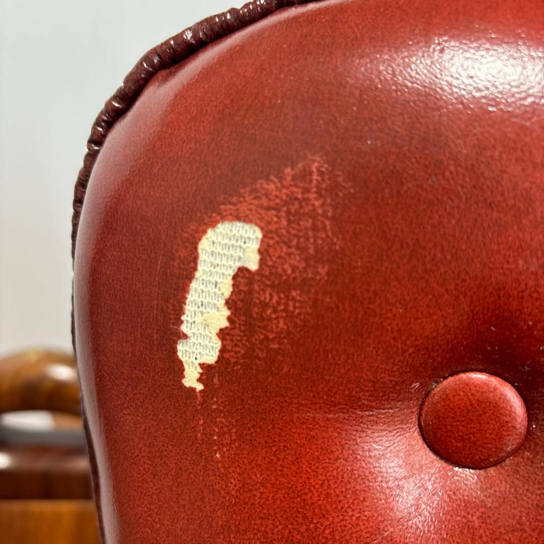 ラクダスツール　オットマン　チェア　真鍮象嵌　鞍型　ビンテージ