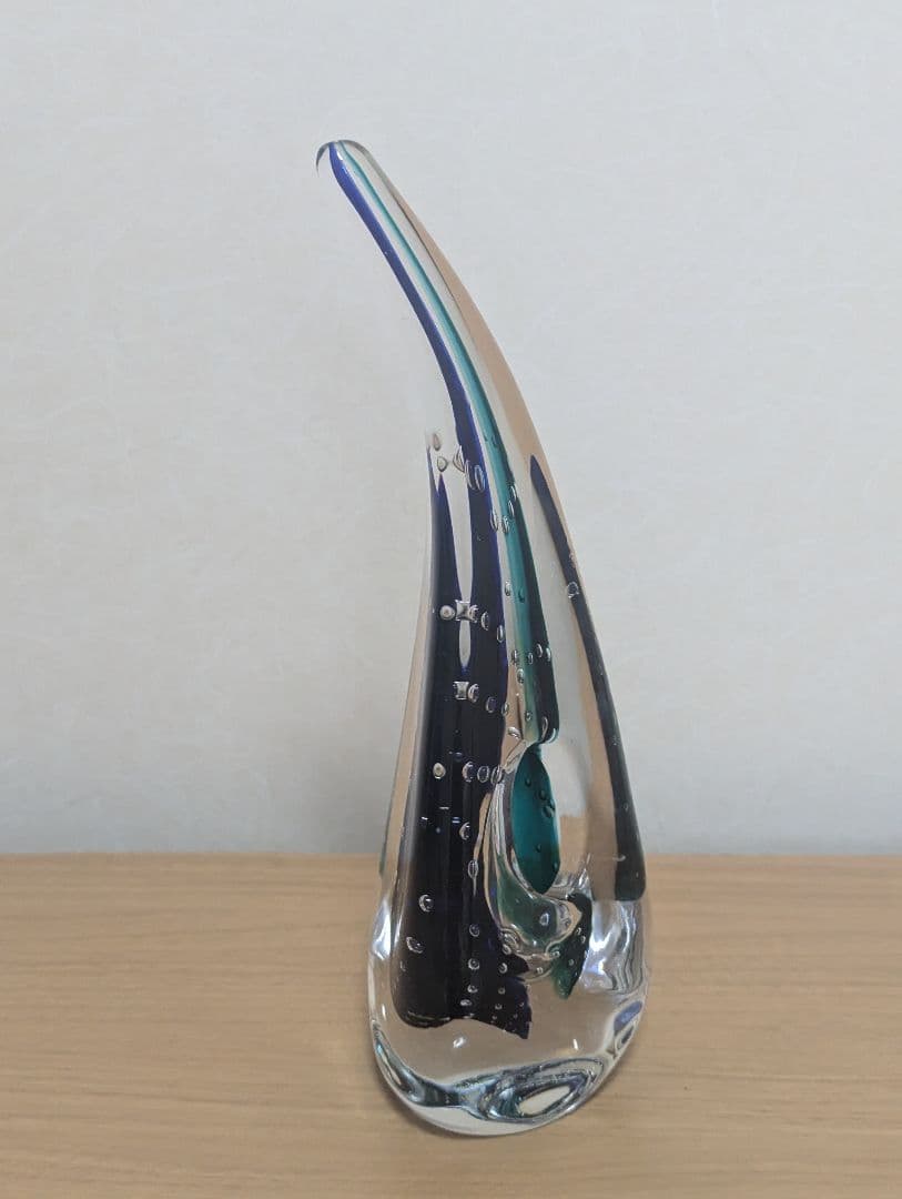 横濱硝子　海の華M　オブジェ　 フラワーベース　一輪挿し