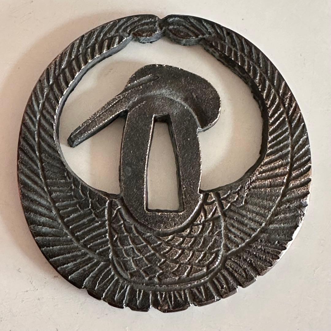 刀鍔 三点まとめ　武具 鍔 模造刀　銅地　合金　金属工芸 25713