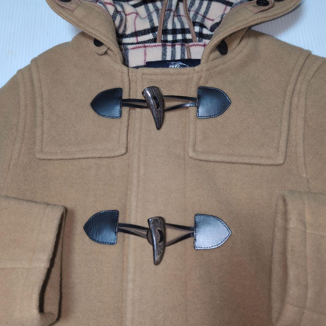 120★バーバリー★内側ノバチェック！シンプル！ダッフルコート★