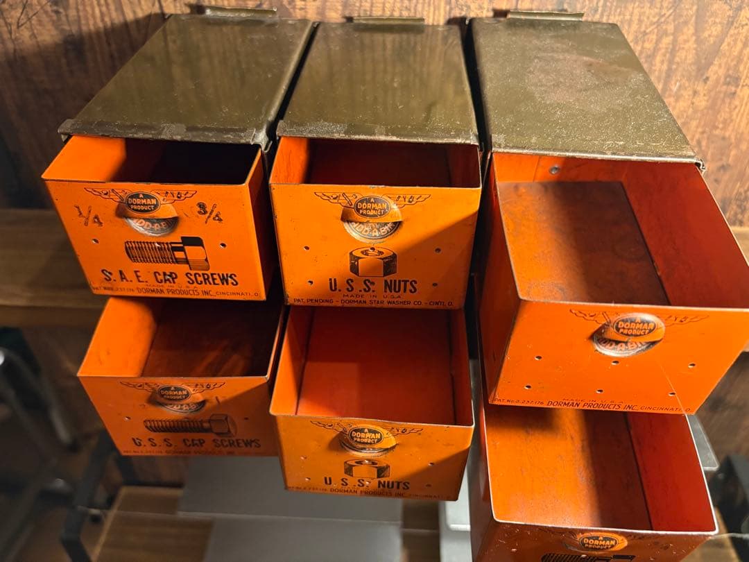 USAパーツキャビネット×6連結／1950s／DORMAN PRODUCTS