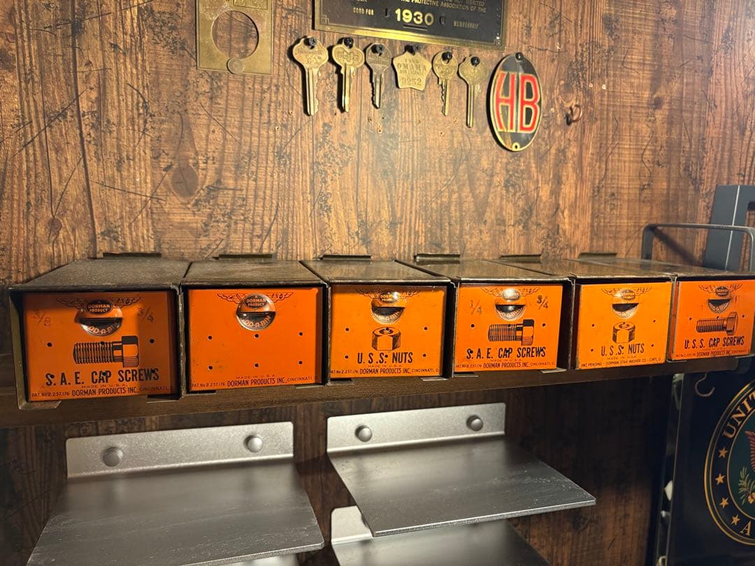 USAパーツキャビネット×6連結／1950s／DORMAN PRODUCTS