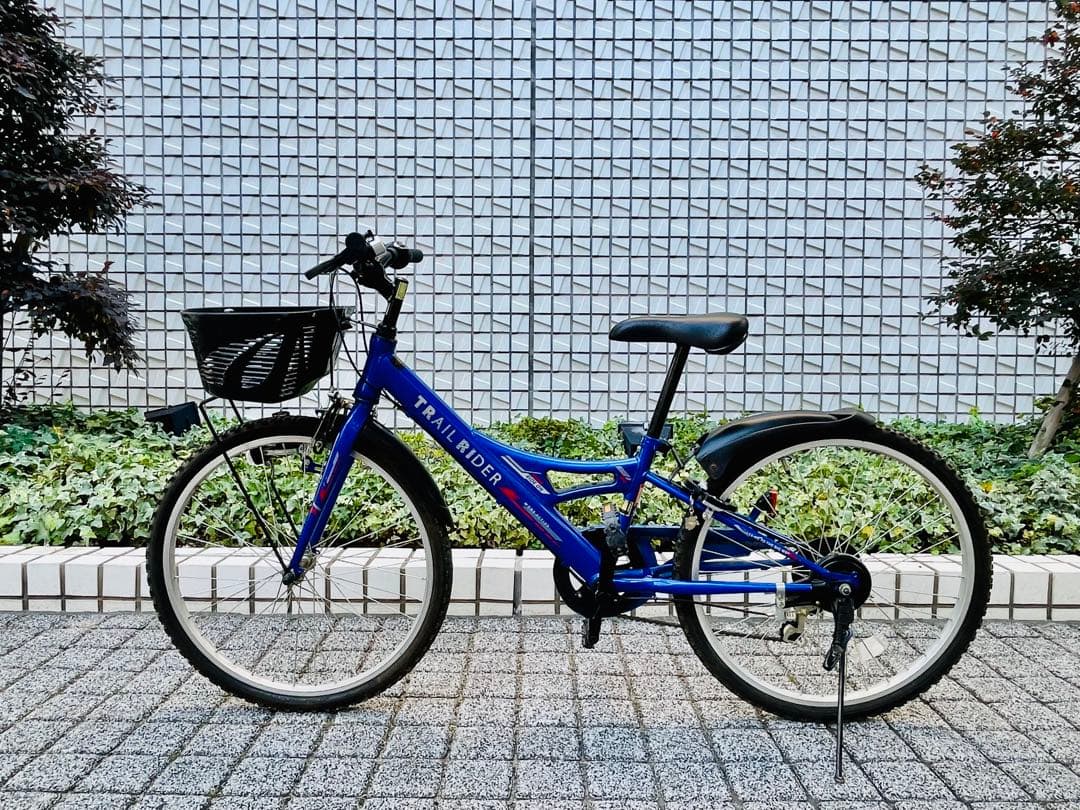 引取り限定　子供用自転車　ヘルメット付き　サカモトテクノ　外装6段変速24インチ